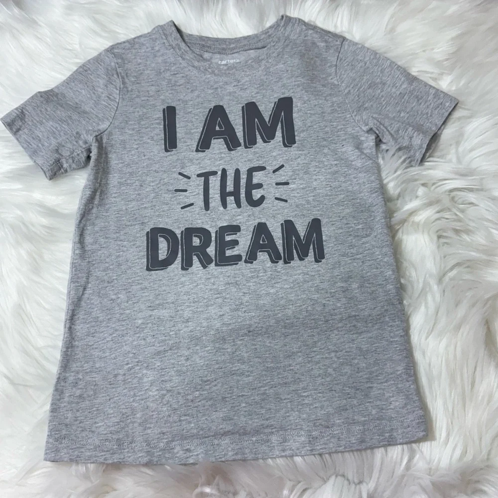 Carter's Youth Boy Size 6 Gray Kids T-Shirt - I Am The Dream